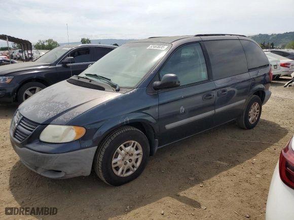 2007 Dodge Caravan SE with VIN 1D4GP25R57B238702, listed as a Copart auction lot 52463035 with 62,183 mi miles and Clean Title. Bid and sale history available at carsss.com. Image 1.