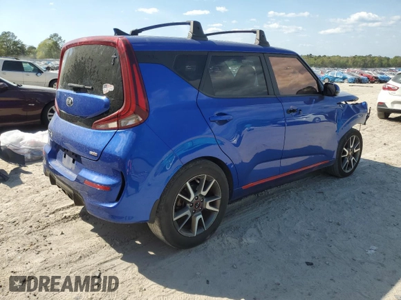 2021 Kia Soul Turbo with VIN KNDJ53AF1M7740731, listed as a Copart auction lot 50971985 with 142,808 mi miles and Non Repairable. Bid and sale history available at DreamBid. Image 3.