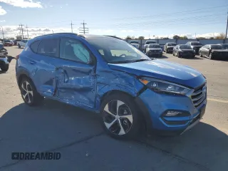 2017 Hyundai Tucson Value with VIN KM8J3CA23HU551942, listed as a Copart auction lot 80553844 with 15,106 mi miles and Salvage Title. Bid and sale history available at carsss.com. Image 4.