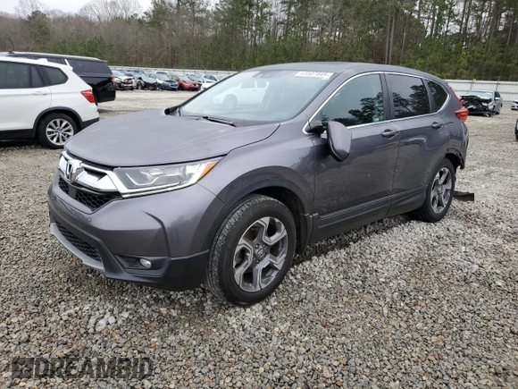 2019 Honda CR-V EX with VIN 7FARW1H50KE019796, listed as a Copart auction lot 43507845 with 107,265 mi miles and Salvage Title. Bid and sale history available at carsss.com. Image 1.