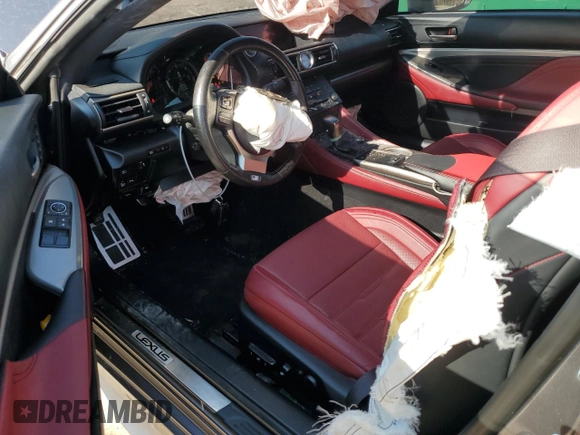 2018 Lexus RC 300 with VIN JTHS85BC8J5004516, listed as a Copart auction lot 44033395 with 63,537 mi miles and Salvage title. Bid and sale history available at DreamBid. Image 8.
