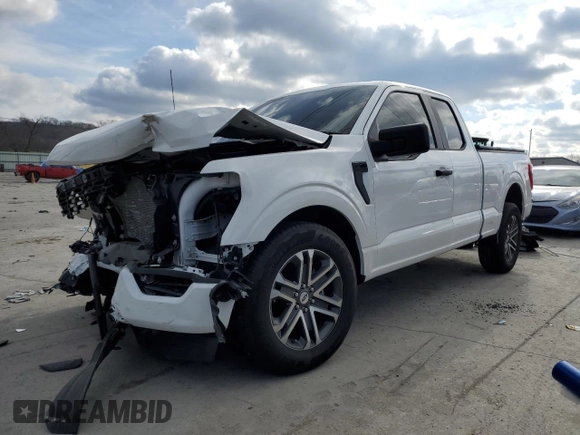 2023 Ford F-150 XL with VIN 1FTEX1CP7PKG12159, listed as a Copart auction lot 86476084 with 5,505 mi miles and Salvage title. Bid and sale history available at DreamBid. Image 1.