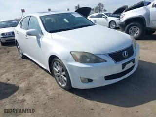 2010 Lexus IS 250 with VIN JTHBF5C23A5123294, listed as a IAAI auction lot 41577795 with 114,800 mi miles. Bid and sale history available at carsss.com. Image 1.