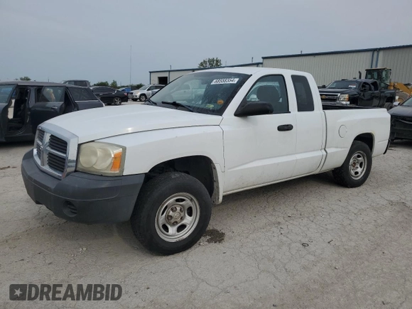 2006 Dodge Dakota ST with VIN 1D7HE22K96S611677, listed as a Copart auction lot 68558354 with 157,305 mi miles and Salvage Title. Bid and sale history available at DreamBid. Image 1.