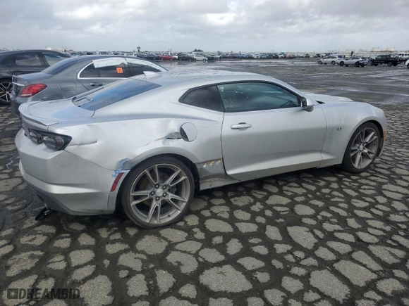 2019 Chevrolet Camaro 1LT with VIN 1G1FB1RX9K0155460, listed as a Copart auction lot 45410155 with 97,589 mi miles and Salvage Title. Bid and sale history available at carsss.com. Image 3.