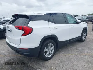 2021 GMC Terrain SLE with VIN 3GKALMEV3ML360383, listed as a IAAI auction lot 41956162 with 27,074 mi miles and . Bid and sale history available at carsss.com. Image 4.