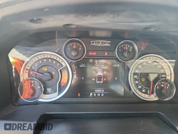2016 Ram 1500 Big Horn with VIN 3C6RR7LT4GG240788, listed as a Copart auction lot 61065125 with 164,650 mi miles and Salvage title. Bid and sale history available at DreamBid. Image 9.