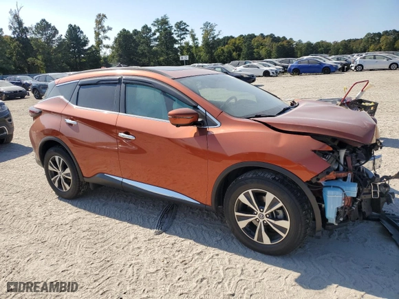 2019 Nissan Murano SV with VIN 5N1AZ2MJ7KN146986, listed as a Copart auction lot 75532784 with 73,354 mi miles and Salvage Title. Bid and sale history available at carsss.com. Image 4.