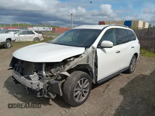 2016 Nissan Pathfinder S with VIN 5N1AR2MM0GC604915, listed as a Copart auction lot 55477285 with 183,062 mi miles and Salvage title. Bid and sale history available at DreamBid. Image 1.
