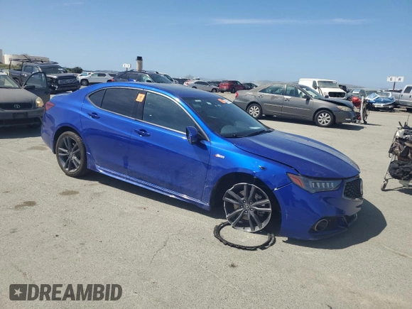 2020 Acura TLX w/A-Spec Pkg with VIN 19UUB1F63LA001267, listed as a Copart auction lot 54345815 with 72,870 mi miles and Salvage title. Bid and sale history available at DreamBid. Image 4.