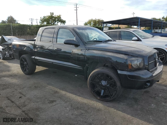 2006 Dodge Dakota SLT with VIN 1D7HE48K56S687447, listed as a Copart auction lot 74641494 with 174,798 mi miles and Salvage Title. Bid and sale history available at carsss.com. Image 4.