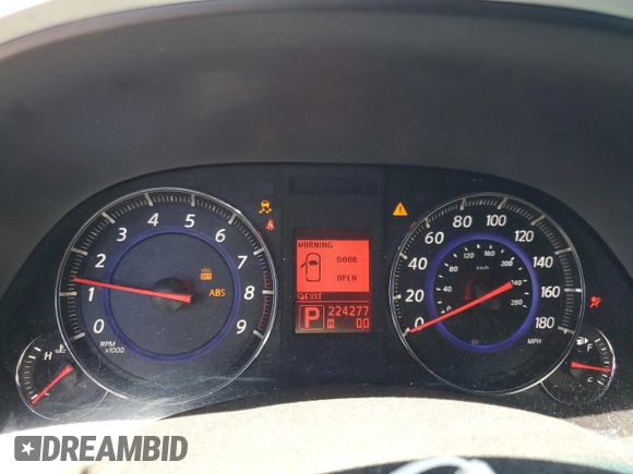 2009 Infiniti FX with VIN JNRAS18U99M101510, listed as a Copart auction lot 56075925 with 224,277 mi miles and Salvage title. Bid and sale history available at DreamBid. Image 9.