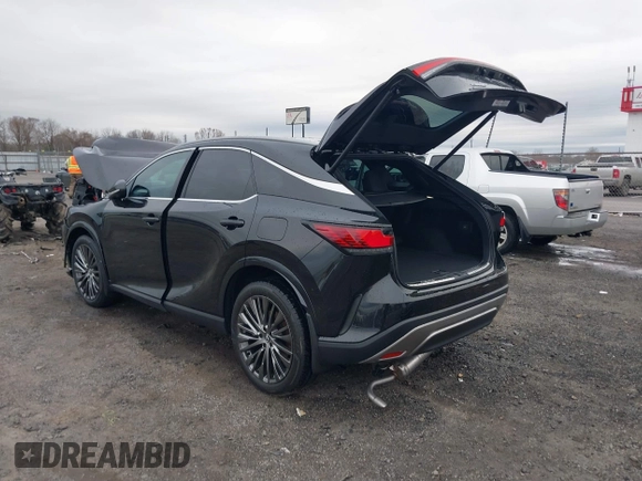 2025 Lexus RX with VIN 2T2BBMCA8SC068873, listed as a IAAI auction lot 41526107 with 342 mi miles. Bid and sale history available at carsss.com. Image 3.