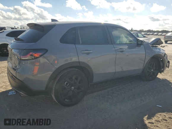 2024 Honda HR-V Sport with VIN 3CZRZ1H51RM720625, listed as a Copart auction lot 44617965 with 18,961 mi miles and Salvage Title. Bid and sale history available at carsss.com. Image 3.