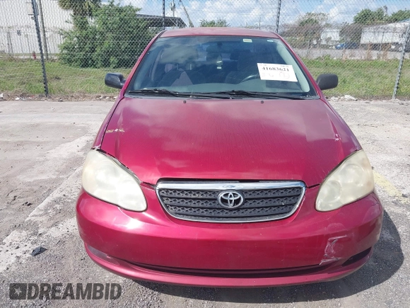 2007 Toyota Corolla CE with VIN JTDBR32E170109084, listed as a IAAI auction lot 41683621 with 218,483 mi miles and . Bid and sale history available at carsss.com. Image 6.