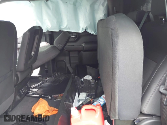 2025 Chevrolet Silverado 1500 Custom with VIN 1GCPABEK2SZ132029, listed as a IAAI auction lot 41791262 with 2,458 mi miles and . Bid and sale history available at DreamBid. Image 8.