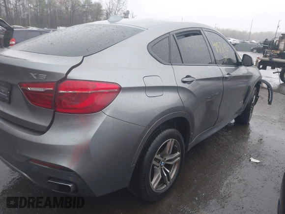 2017 BMW X6 xDrive50i with VIN 5UXKU6C56H0S99611, listed as a IAAI auction lot 41973292 with 117,123 mi miles. Bid and sale history available at carsss.com. Image 4.