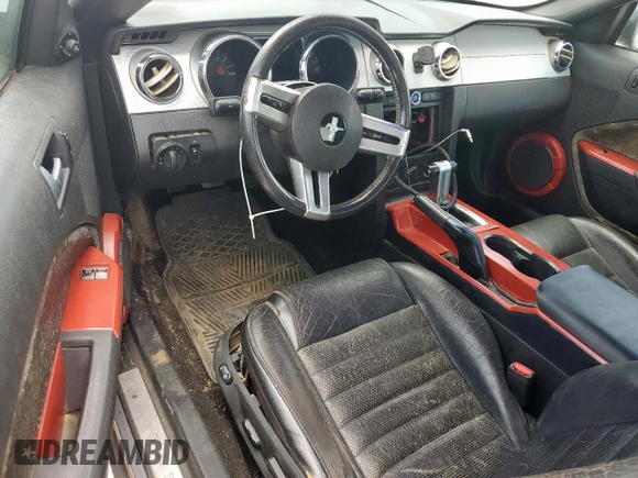 2007 Ford Mustang GT Deluxe with VIN 1ZVFT82HX75230089, listed as a Copart auction lot 61859805 with 209,552 mi miles and Salvage title. Bid and sale history available at DreamBid. Image 8.