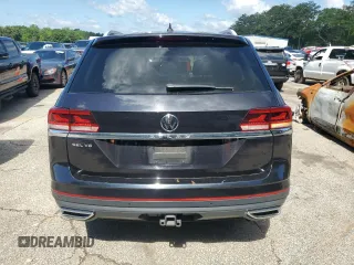2021 Volkswagen Atlas SEL with VIN 1V2ER2CA5MC542810, listed as a Copart auction lot 57243245 with 104,505 mi miles and Salvage title. Bid and sale history available at DreamBid. Image 6.