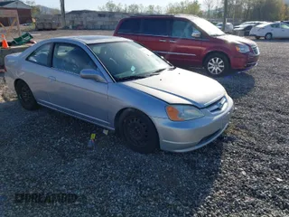 2002 Honda Civic EX with VIN 1HGEM21942L070073, listed as a IAAI auction lot 42068316 with 268,280 mi miles. Bid and sale history available at carsss.com. Image 1.