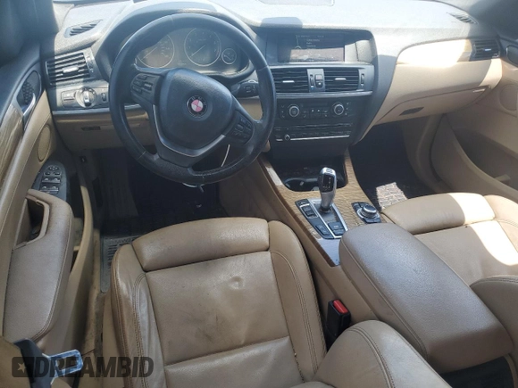 2013 BMW X3 xDrive28i with VIN 5UXWX9C54D0A32782, listed as a Copart auction lot 55634145 with 179,528 mi miles and Clean Title. Bid and sale history available at DreamBid. Image 8.