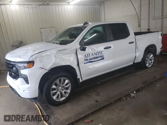 2022 Chevrolet Silverado 1500 Custom with VIN 1GCPABEK2NZ584597, listed as a Copart auction lot 42118715 with 113,757 mi miles and Salvage Title. Bid and sale history available at DreamBid. Image 1.