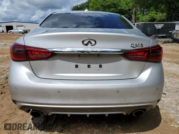 2018 Infiniti Q50 Red Sport 400 с VIN JN1FV7AP9JM461646, выставлен на аукционе Copart как лот 55785605 с пробегом 101 747 миль миль и Списание • Salvage title. История ставок и продаж доступна на DreamBid. Изображение 6.