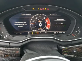 2018 Audi S5 Prestige z VIN WAUR4AF51JA093401, wystawiony jako Copart lot #75174444 z przebiegiem 67 483 mil mil oraz Szkoda całkowita • Salvage title. Historia ofert i sprzedaży dostępna na DreamBid. Obrazek 9.