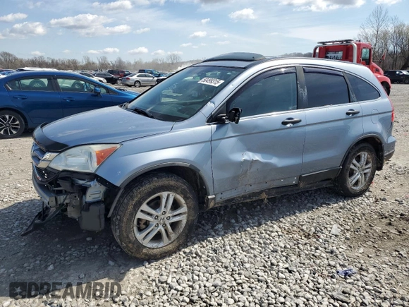 2010 Honda CR-V EX with VIN 5J6RE4H51AL006156, listed as a Copart auction lot 50499315 with 150,871 mi miles and Salvage Title. Bid and sale history available at carsss.com. Image 1.