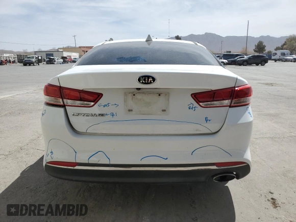 2016 Kia Optima LX with VIN 5XXGT4L31GG043676, listed as a Copart auction lot 50273545 with 93,884 mi miles and Salvage Title. Bid and sale history available at carsss.com. Image 6.