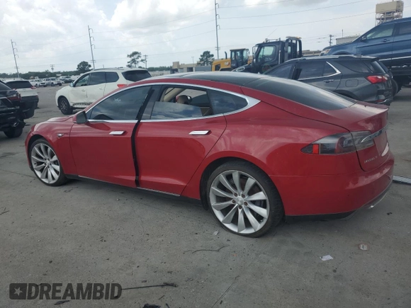 2013 Tesla Model S with VIN 5YJSA1AG7DFP12228, listed as a Copart auction lot 60040665 with 87,674 mi miles and Clean title. Bid and sale history available at DreamBid. Image 2.