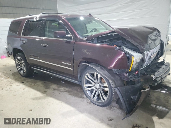 2017 GMC Yukon Denali with VIN 1GKS2CKJ8HR297864, listed as a Copart auction lot 49134005 with 84,179 mi miles and Salvage Title. Bid and sale history available at carsss.com. Image 4.