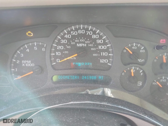 2003 Chevrolet Tahoe LT with VIN 1GNEC13Z63R182212, listed as a IAAI auction lot 41399286 with 241,980 mi miles. Bid and sale history available at carsss.com. Image 7.