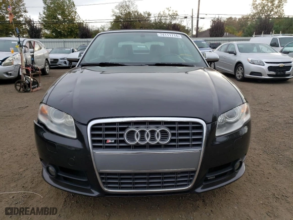2007 Audi S4 with VIN WUARL48H87K901344, listed as a Copart auction lot 74111714 with 122,087 mi miles and Clean Title. Bid and sale history available at carsss.com. Image 5.