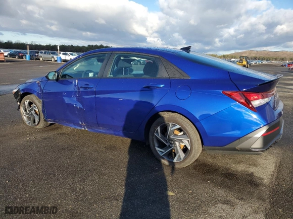 2025 Hyundai Elantra SEL Sport with VIN KMHLM4DG6SU864008, listed as a Copart auction lot 85490394 with 2,865 mi miles and Salvage Title. Bid and sale history available at carsss.com. Image 2.