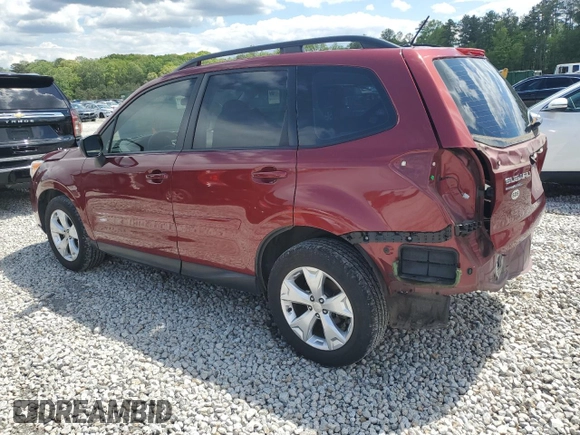2015 Subaru Forester 2.5i with VIN JF2SJABC9FH460210, listed as a Copart auction lot 52627665 with 62,086 mi miles and Salvage Title. Bid and sale history available at carsss.com. Image 2.