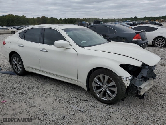 2013 Infiniti M37 with VIN JN1BY1AP5DM513393, listed as a Copart auction lot 71760373 with 71,378 mi miles and Salvage Title. Bid and sale history available at carsss.com. Image 4.