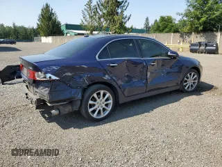 2008 Acura TSX Nav with VIN JH4CL96948C014975, listed as a Copart auction lot 61224325 with 140,429 mi miles and Salvage title. Bid and sale history available at DreamBid. Image 3.