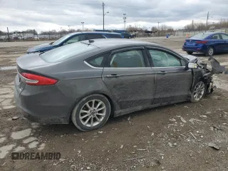 2017 Ford Fusion SE with VIN 3FA6P0HD2HR108909, listed as a Copart auction lot 50010495 with 57,613 mi miles and Salvage Title. Bid and sale history available at DreamBid. Image 3.