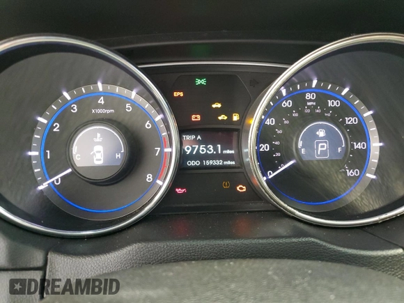 2011 Hyundai Sonata Limited with VIN 5NPEC4ACXBH087960, listed as a Copart auction lot 45744115 with 159,332 mi miles and Clean Title. Bid and sale history available at DreamBid. Image 9.