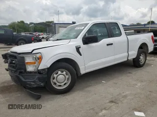 2021 Ford F-150 XL with VIN 1FTEX1CB8MKD88951, listed as a Copart auction lot 64674024 with 100,886 mi miles and Salvage title. Bid and sale history available at DreamBid. Image 1.
