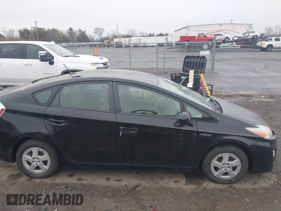 2011 Toyota Prius I with VIN JTDKN3DU6B5343653, listed as a IAAI auction lot 41849401 with 190,617 mi miles. Bid and sale history available at carsss.com. Image 13.