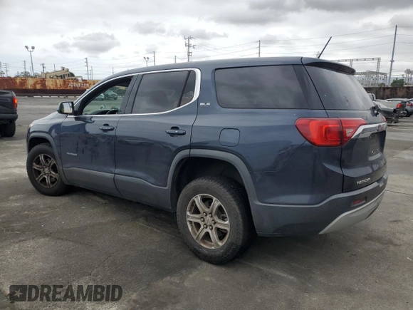 2018 GMC Acadia SLE with VIN 1GKKNRLA2JZ219465, listed as a Copart auction lot 55831755 with 157,168 mi miles and Salvage title. Bid and sale history available at DreamBid. Image 2.