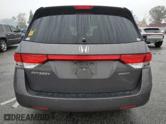 2016 Honda Odyssey Touring Elite with VIN 5FNRL5H97GB090094, listed as a Copart auction lot 50545285 with 158,334 mi miles and Salvage Title. Bid and sale history available at DreamBid. Image 6.