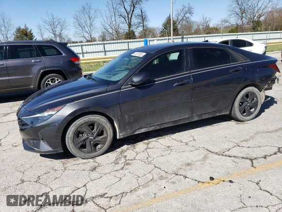 2022 Hyundai Elantra SEL with VIN 5NPLM4AG4NH061429, listed as a Copart auction lot 49310885 with 24,757 mi miles and Salvage Title. Bid and sale history available at DreamBid. Image 1.