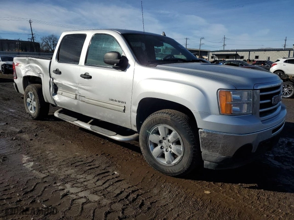 2012 GMC Sierra 1500 SLE with VIN 3GTP2VE70CG180057, listed as a Copart auction lot 46875355 with 185,090 mi miles and Salvage Title. Bid and sale history available at carsss.com. Image 4.