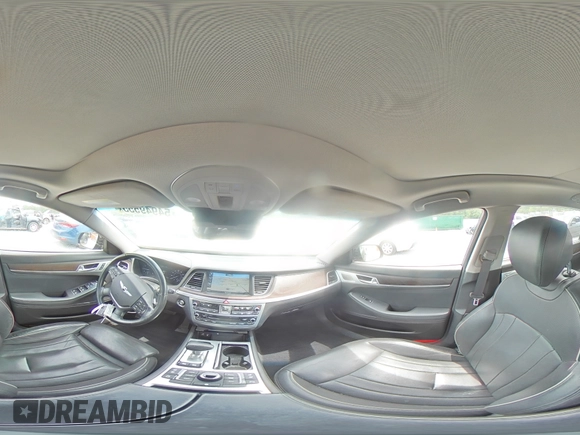 2018 Genesis G80 3.8L with VIN KMHGN4JE4JU268346, listed as a Copart auction lot 54949555 with 88,503 mi miles and Salvage title. Bid and sale history available at DreamBid. Image 14.