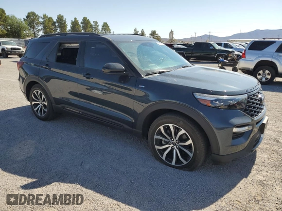 2023 Ford Explorer ST-Line z VIN 1FMSK7KH5PGB53341, wystawiony jako Copart lot #56316855 z przebiegiem 23 657 mil mil oraz Szkoda całkowita • Salvage title. Historia ofert i sprzedaży dostępna na DreamBid. Obrazek 4.