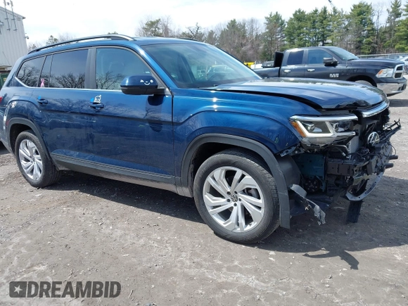 2023 Volkswagen Atlas SE with VIN 1V2HR2CA2PC505456, listed as a IAAI auction lot 42032269 with 7,918 mi miles and . Bid and sale history available at DreamBid. Image 1.