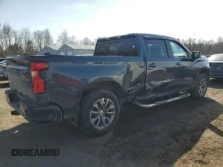 2021 Chevrolet Silverado 1500 RST with VIN 1GCUYEEL8MZ213046, listed as a Copart auction lot 46525415 with 59,671 mi miles and Salvage Title. Bid and sale history available at carsss.com. Image 3.